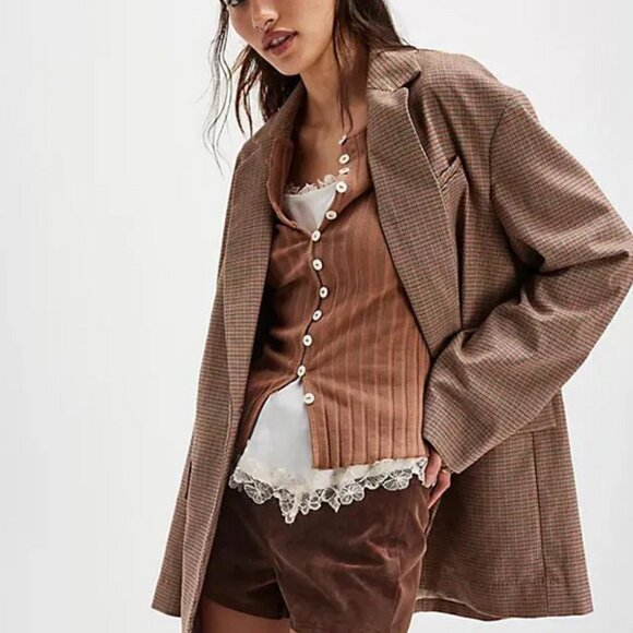 Free People Tilly Long-Sleeve Cardi in Otter - Picture 2 of 4